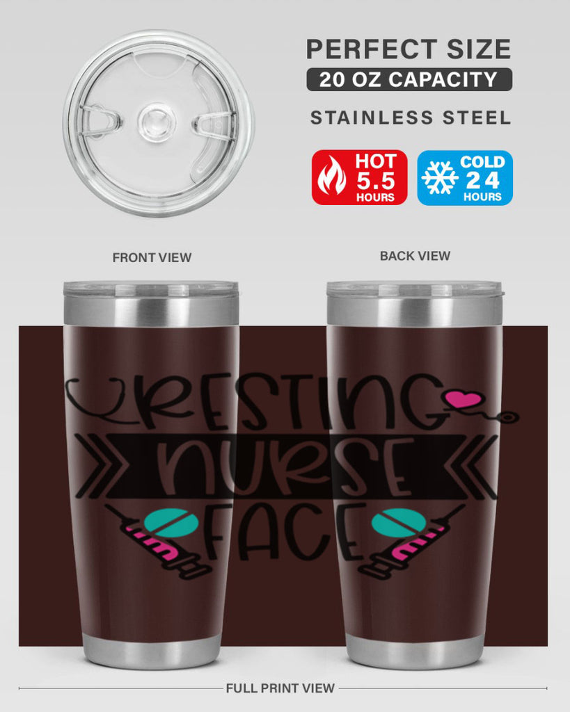 Resting Nurse Face Style Style 58#- nurse- tumbler