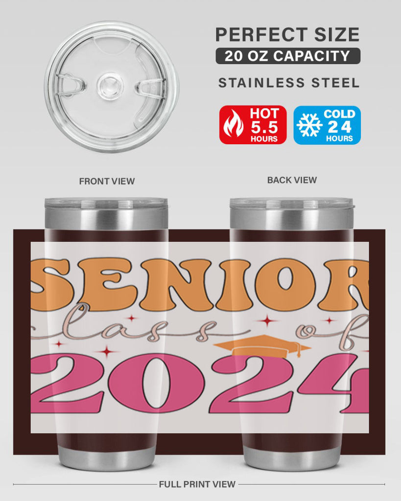 Senior class of 2024 19#- 12th grade- Tumbler