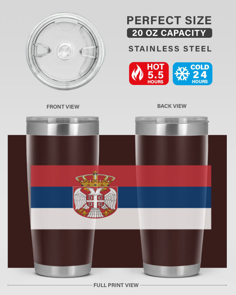 Serbia 44#- world flags- Tumbler