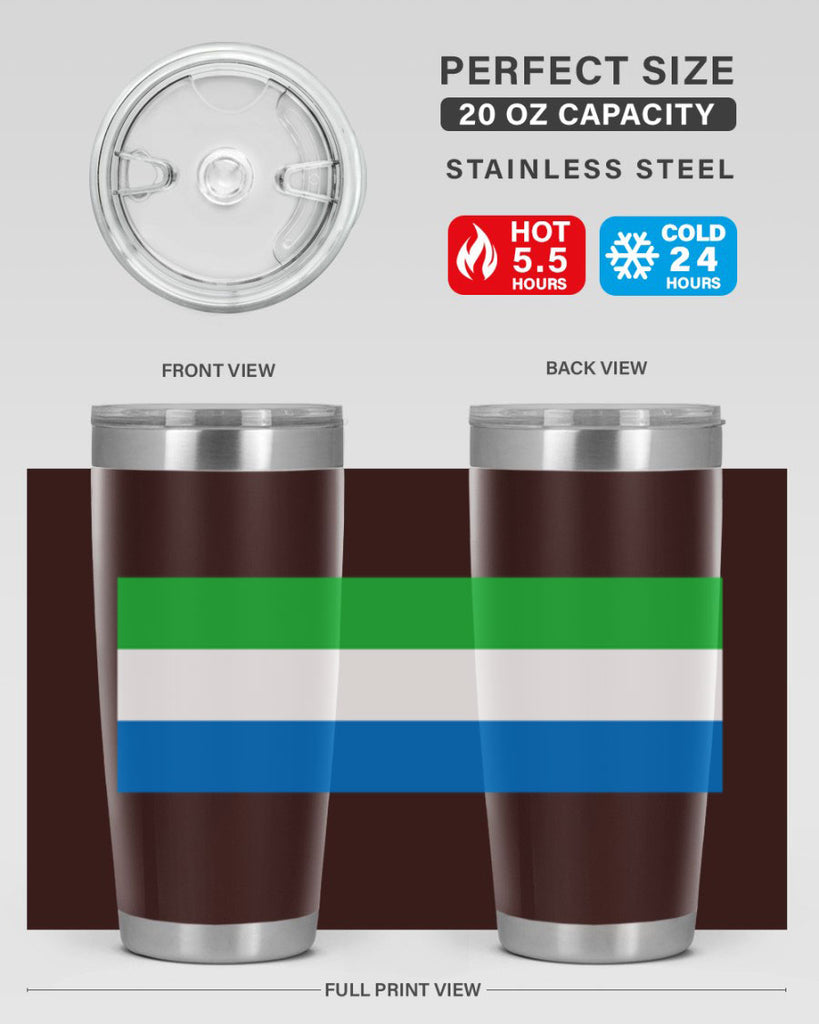 Sierra Leone 42#- world flags- Tumbler