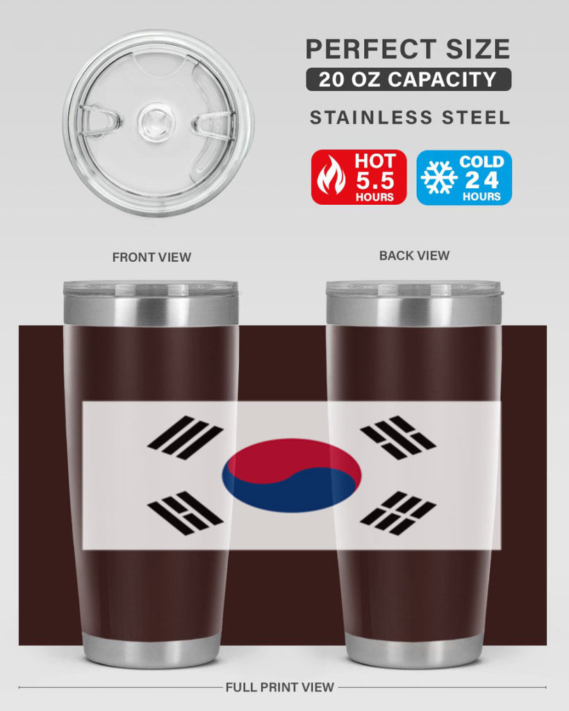 South Korea 35#- world flags- Tumbler