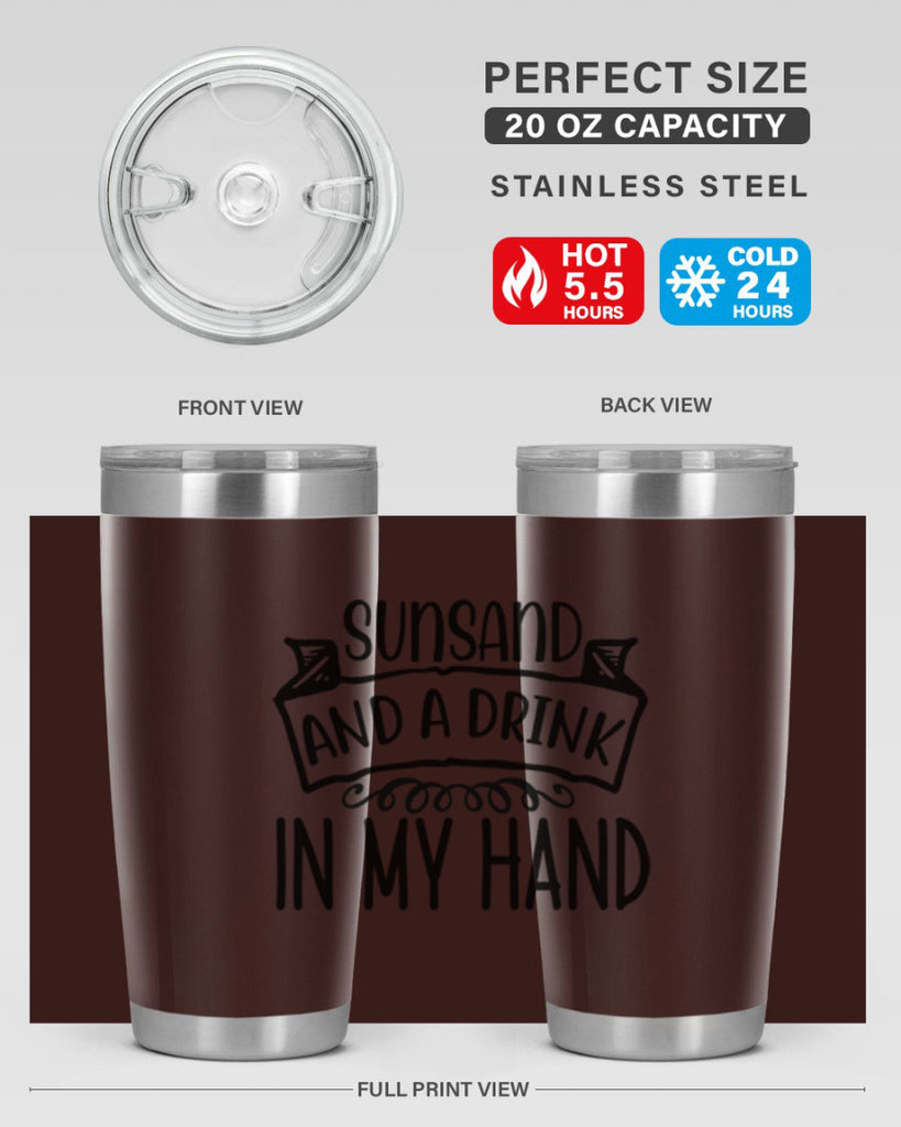Sunsandandadrinkin 483#- zodiac- Tumbler