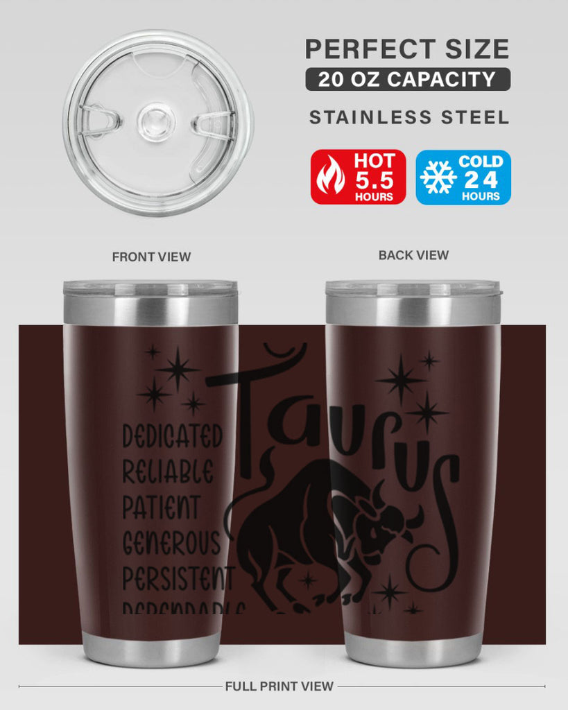 Taurus 486#- zodiac- Tumbler