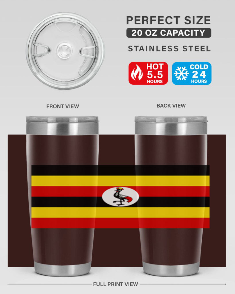 Uganda 14#- world flags- Tumbler