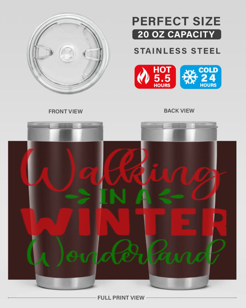Walking in a Winter Wonderland 436#- winter- Tumbler