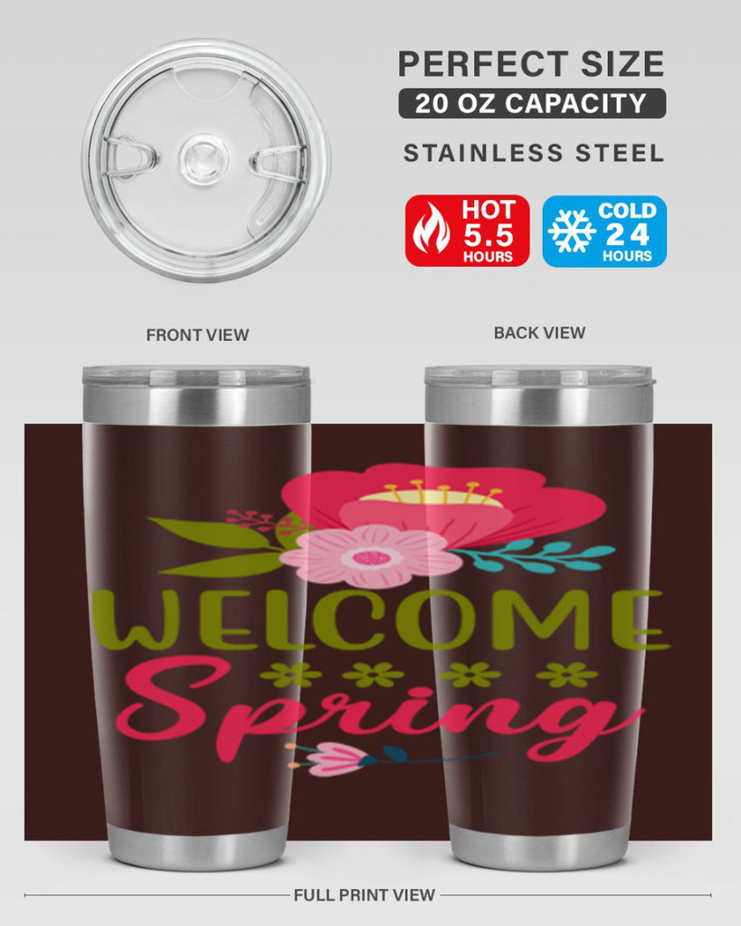 Welcome Spring 582#- spring- Tumbler