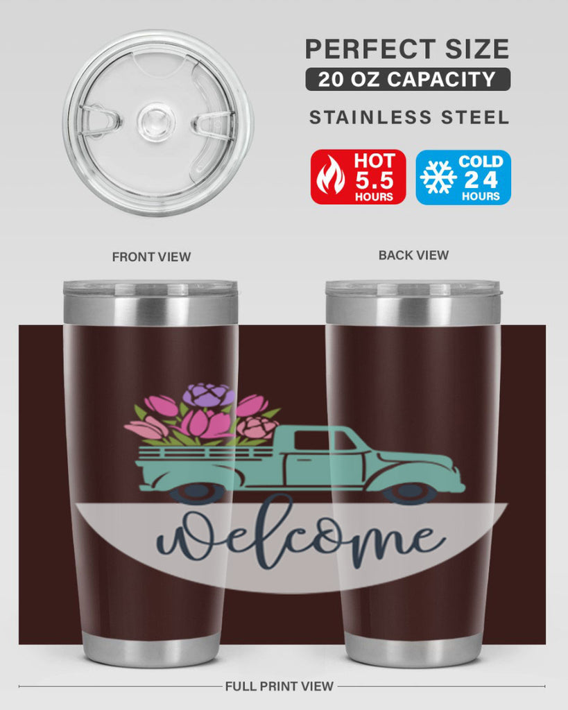 Welcome spring truck579#- spring- Tumbler