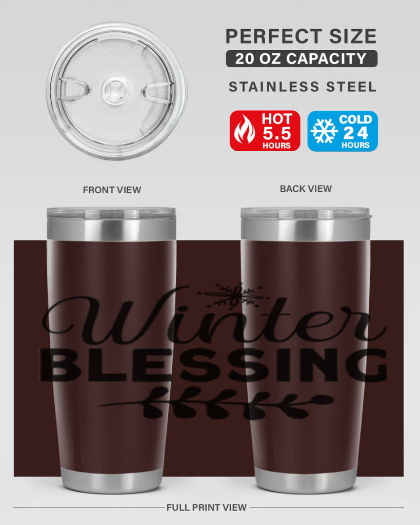 Winter Blessing488#- winter- Tumbler