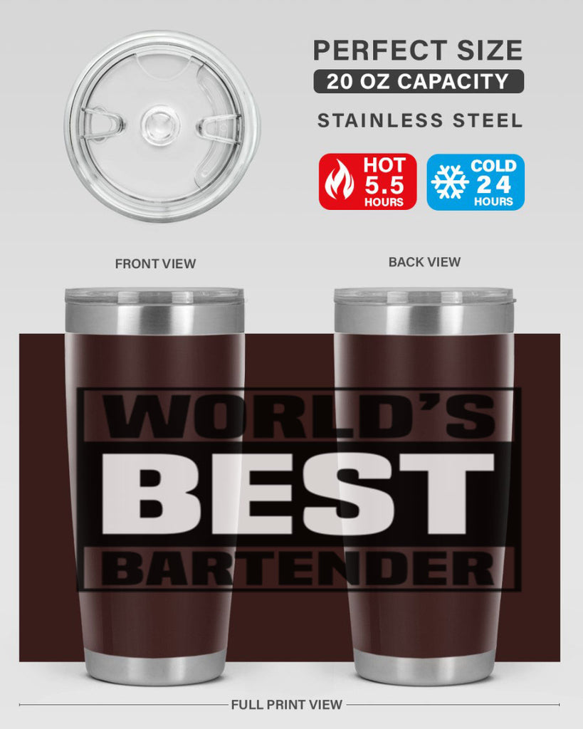 Worlds best Style 8#- bartender- tumbler