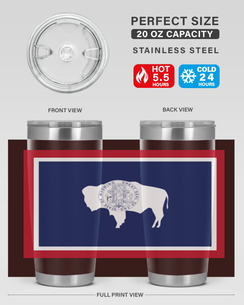 Wyoming 1#- stateflags- Tumbler