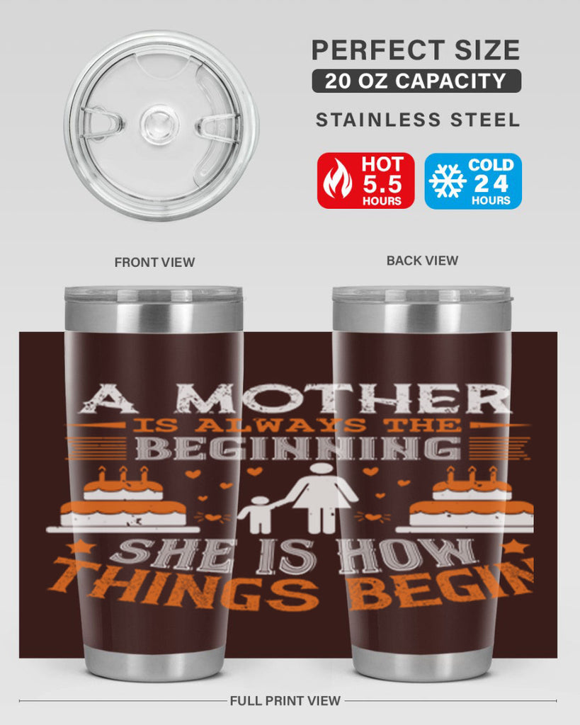 a mother is your first friend 12#- mothers day- Tumbler