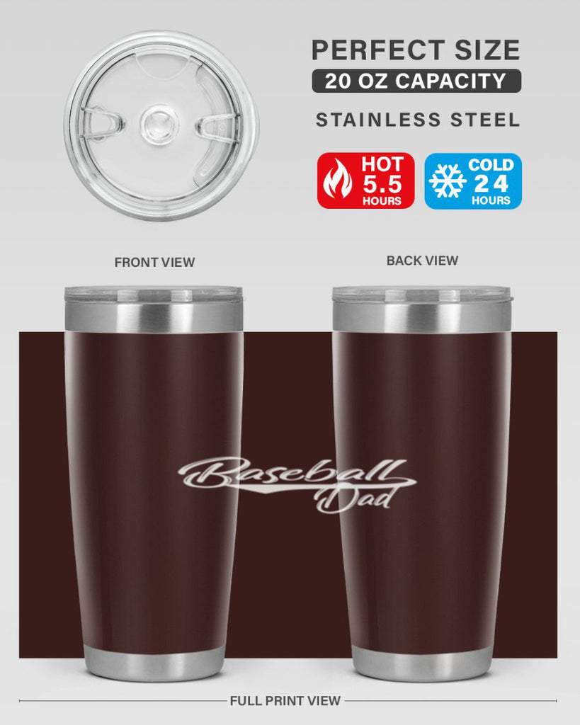 baseball dadk 49#- dad- Tumbler