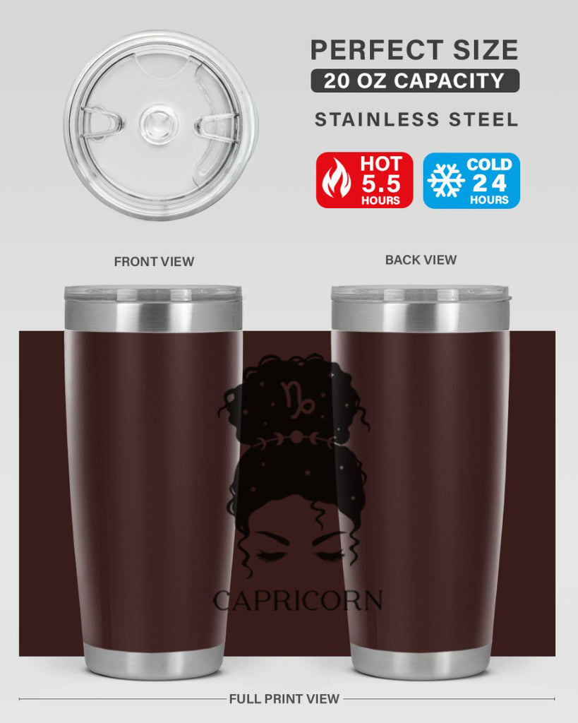 capricorn 204#- zodiac- Tumbler