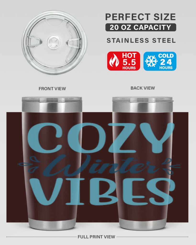 cozy winter vibes 65#- winter- Tumbler