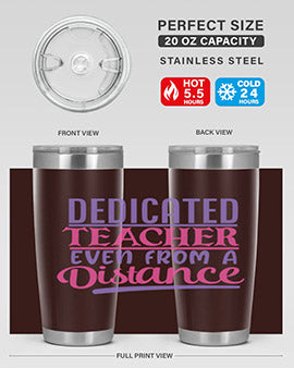 dedicated teacher even from a distance Style 53#- corona virus- Tumbler