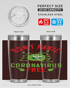 dont panic coronavirus free Style 43#- corona virus- Tumbler