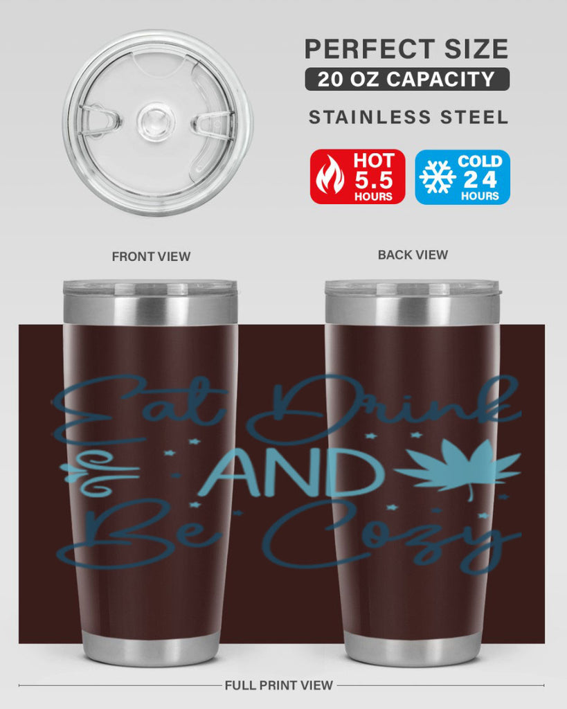 eat drink and be cozy 98#- winter- Tumbler