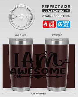 i am awesome Style 19#- autism- Tumbler