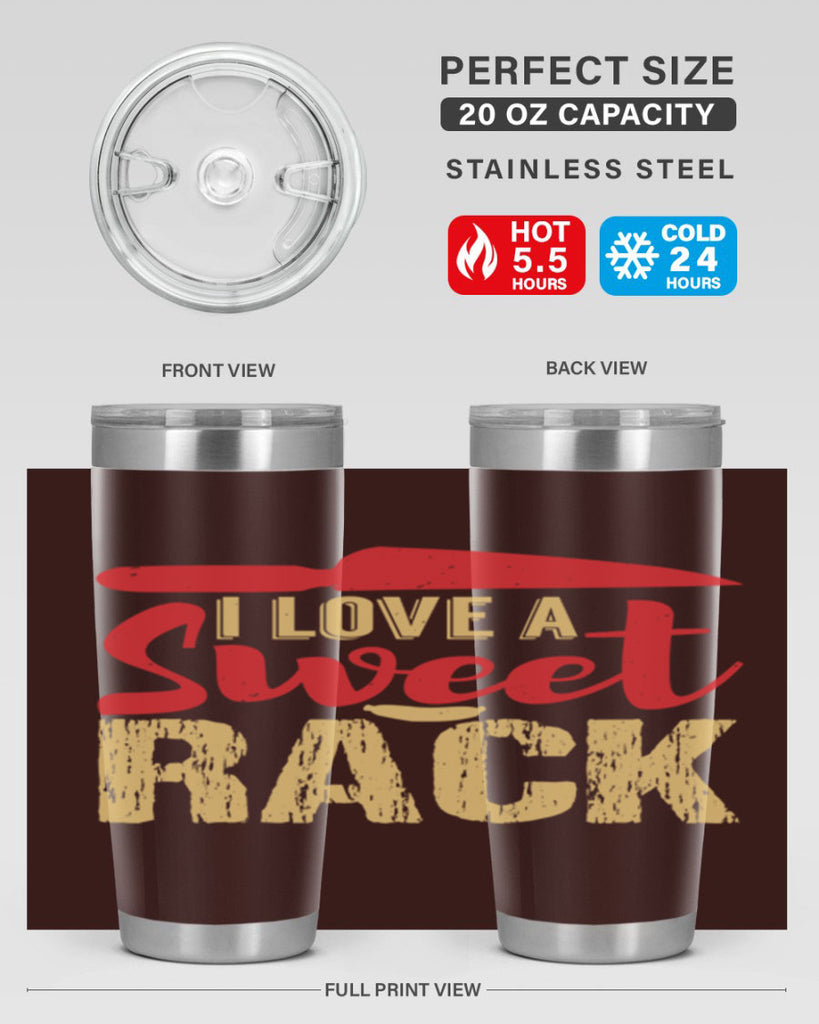 i love a sweet rack 40#- bbq- Tumbler