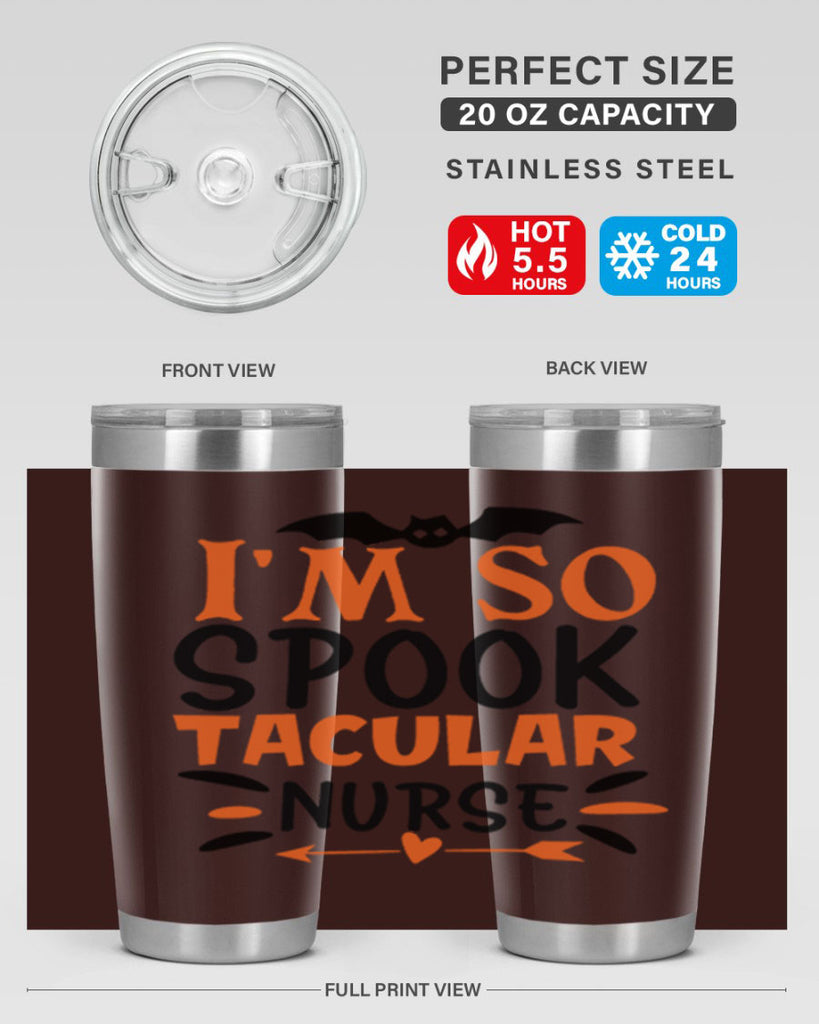 im so spooktacular nurse 111#- halloween- Tumbler