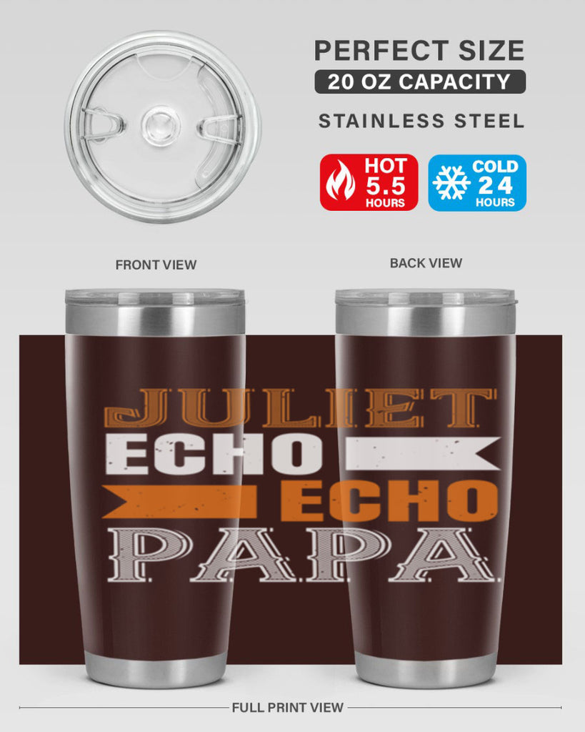 juliet echo echo papa 30#- grandpa - papa- Tumbler