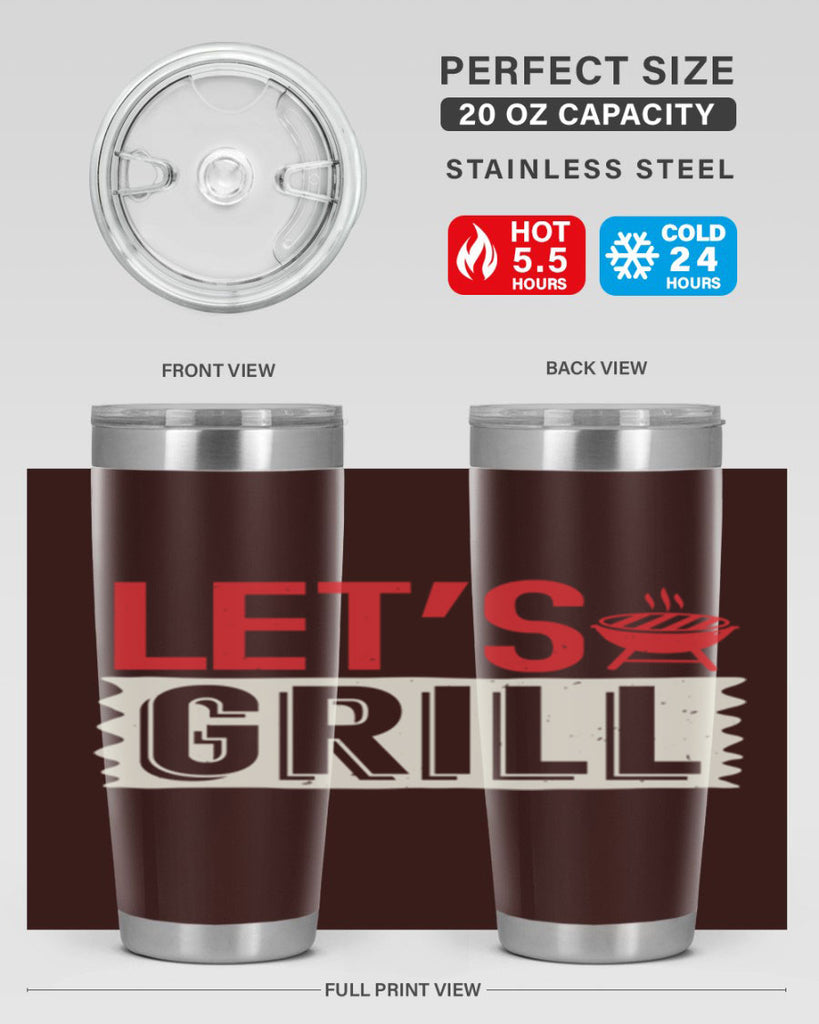 lets grill 25#- bbq- Tumbler