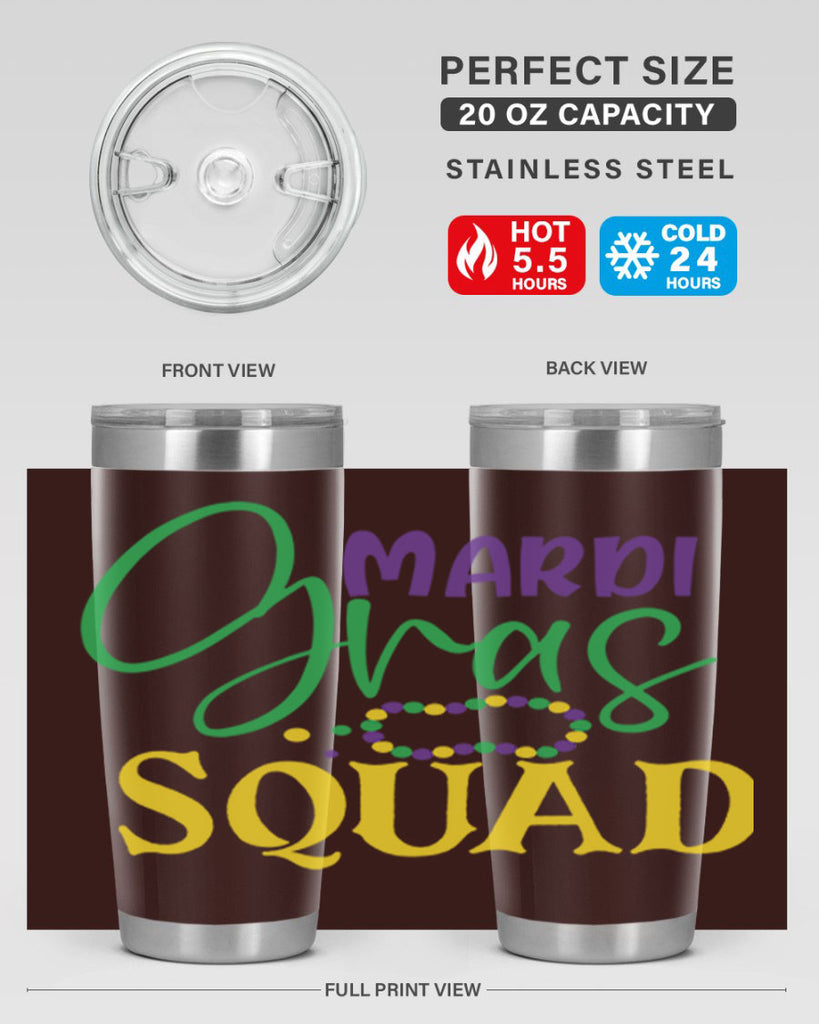 mardi gras squad 78#- mardi gras- Tumbler