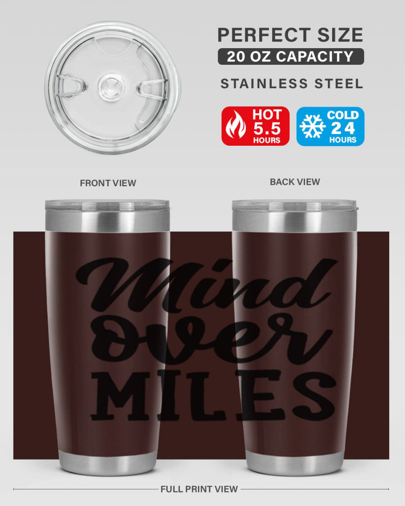 mind over miles 28#- gym- Tumbler