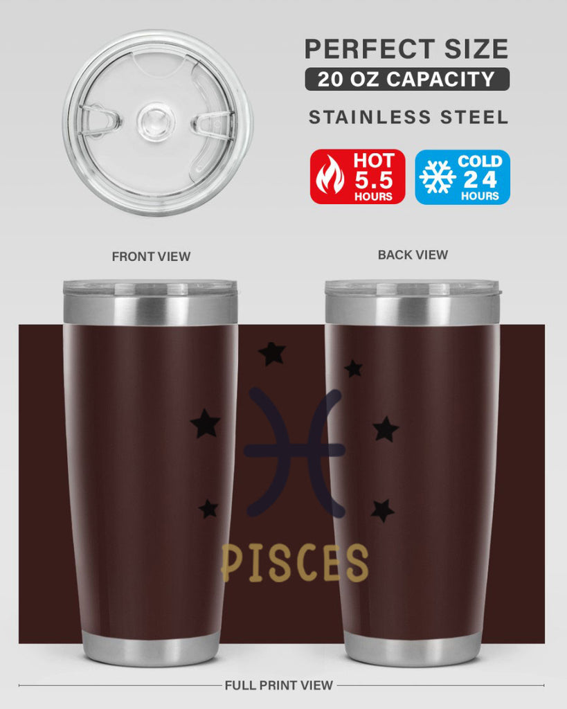 pisces 355#- zodiac- Tumbler