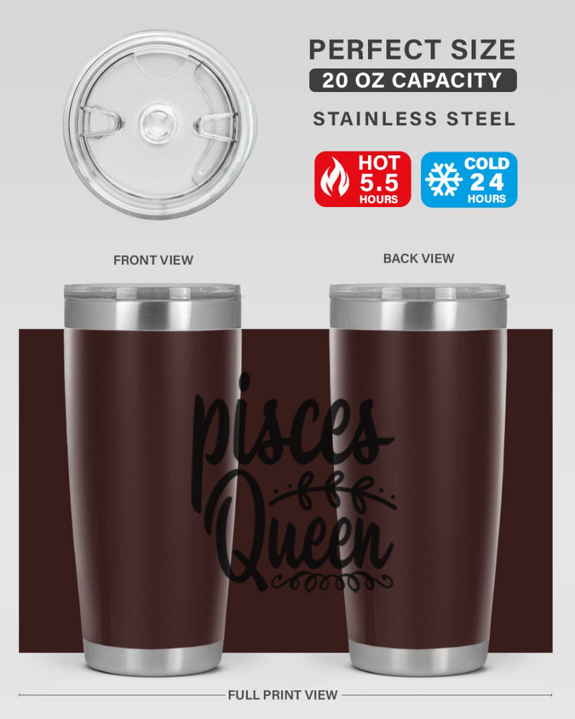 pisces queen 378#- zodiac- Tumbler