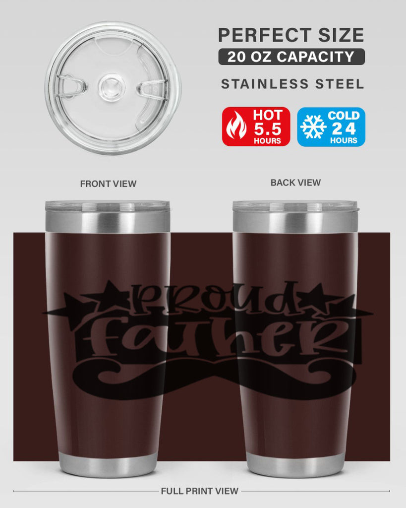 proud father 21#- fathers day- Tumbler