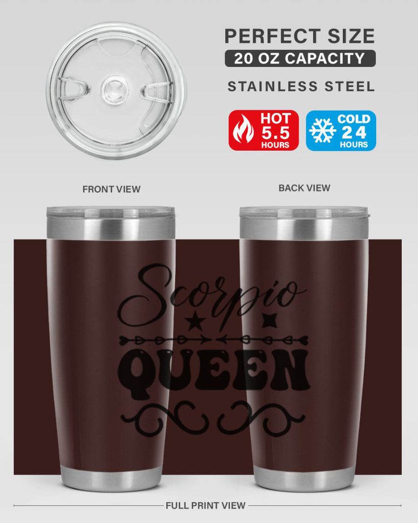 scorpio queen 447#- zodiac- Tumbler