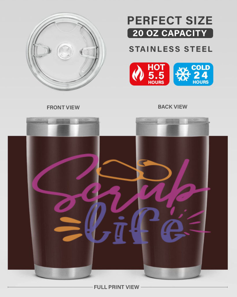 scrub life Style 351#- nurse- tumbler