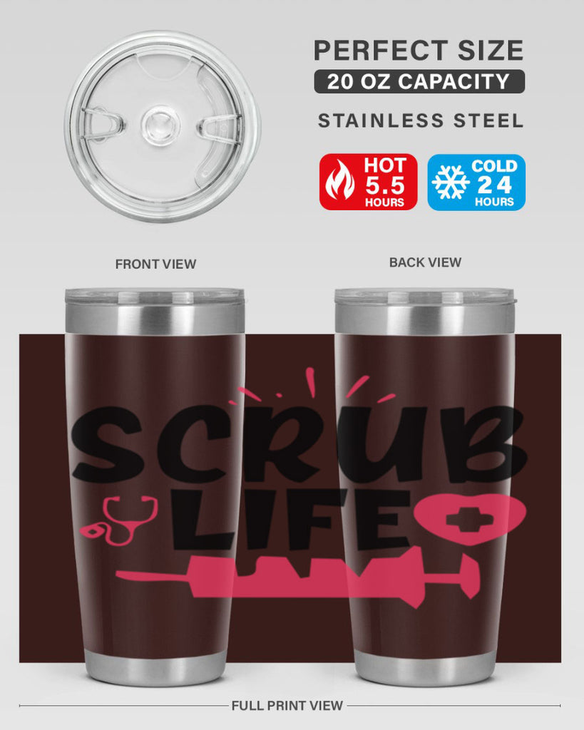 scrub life Style 352#- nurse- tumbler