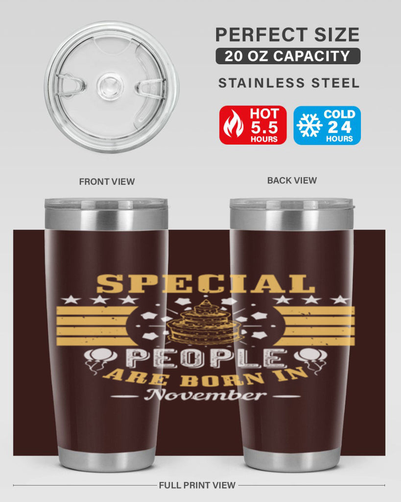 special people are born in november Style 38#- birthday- tumbler