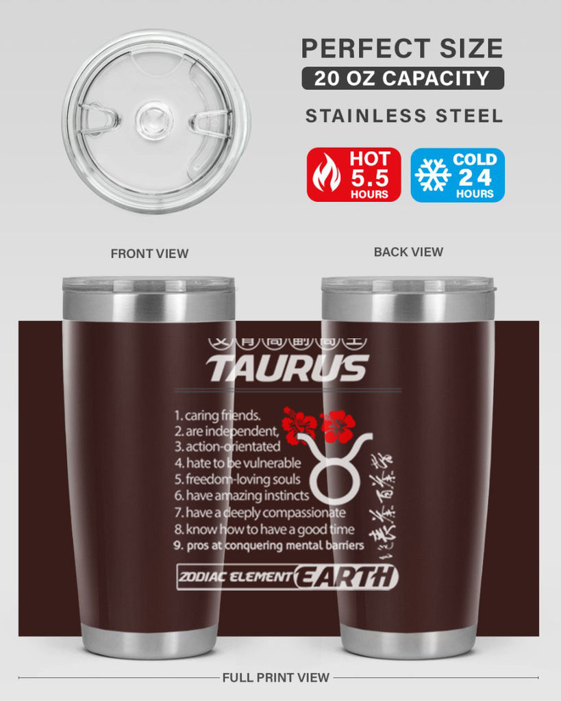 taurus 518#- zodiac- Tumbler