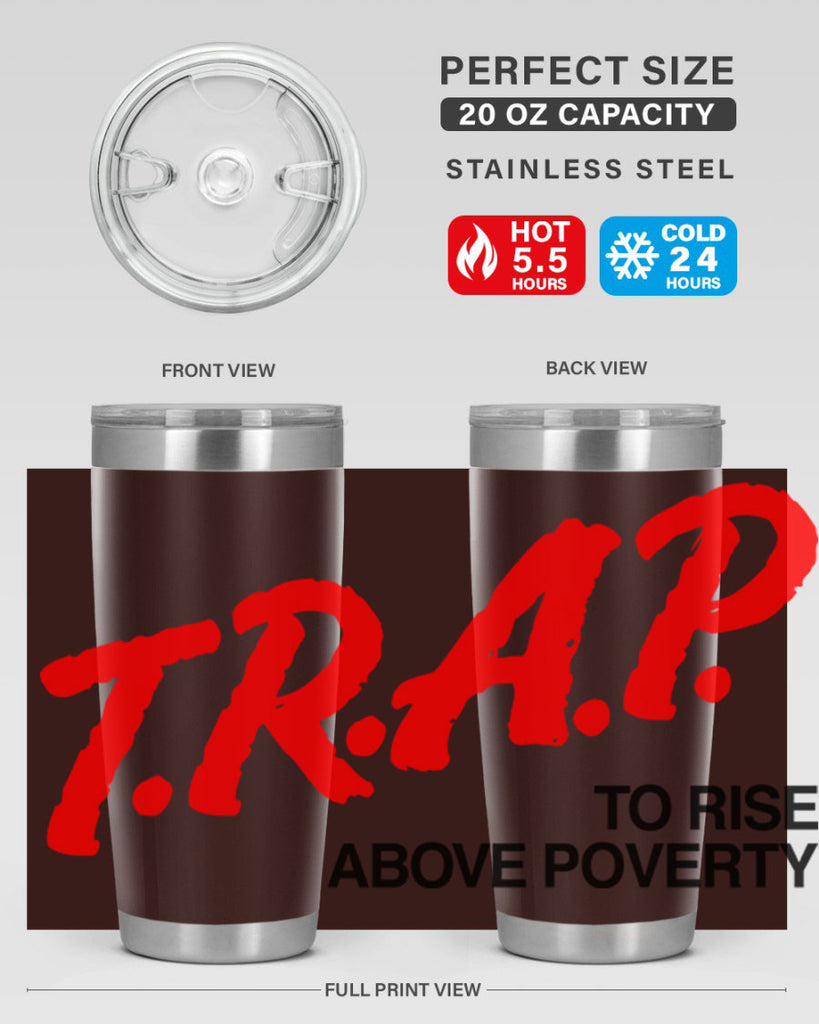 trap 17#- black words phrases- Cotton Tank
