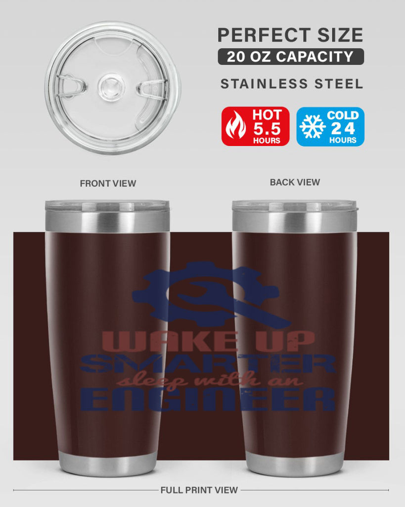wake up smarter sleep with an engineer Style 31#- engineer- tumbler
