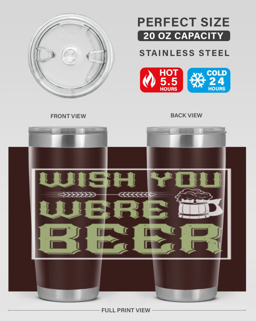 wish you were beer 2#- beer- Tumbler