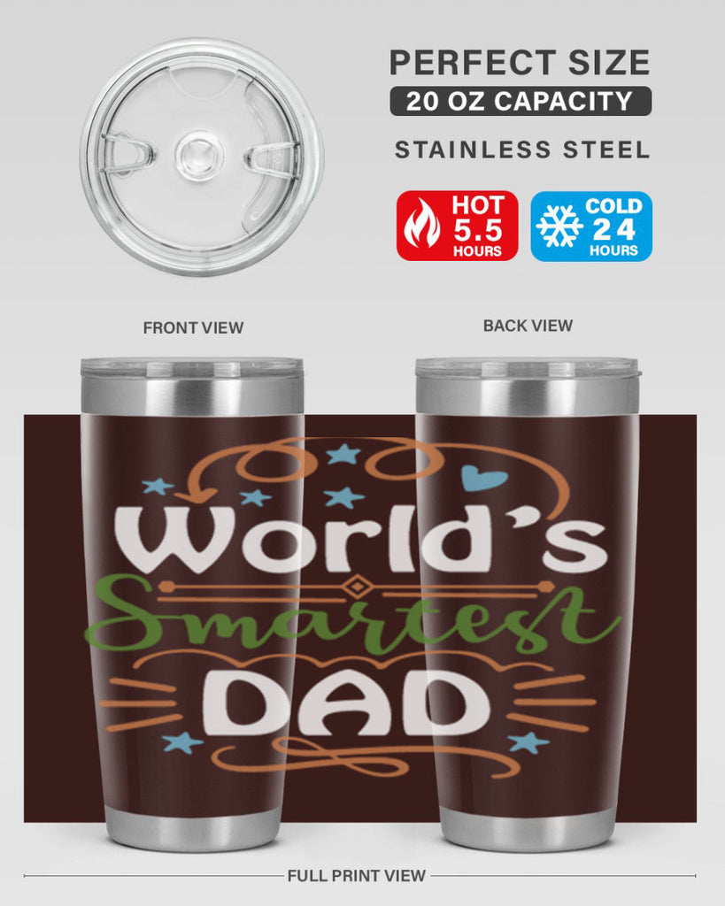 world’s smartest dad 2#- fathers day- Tumbler