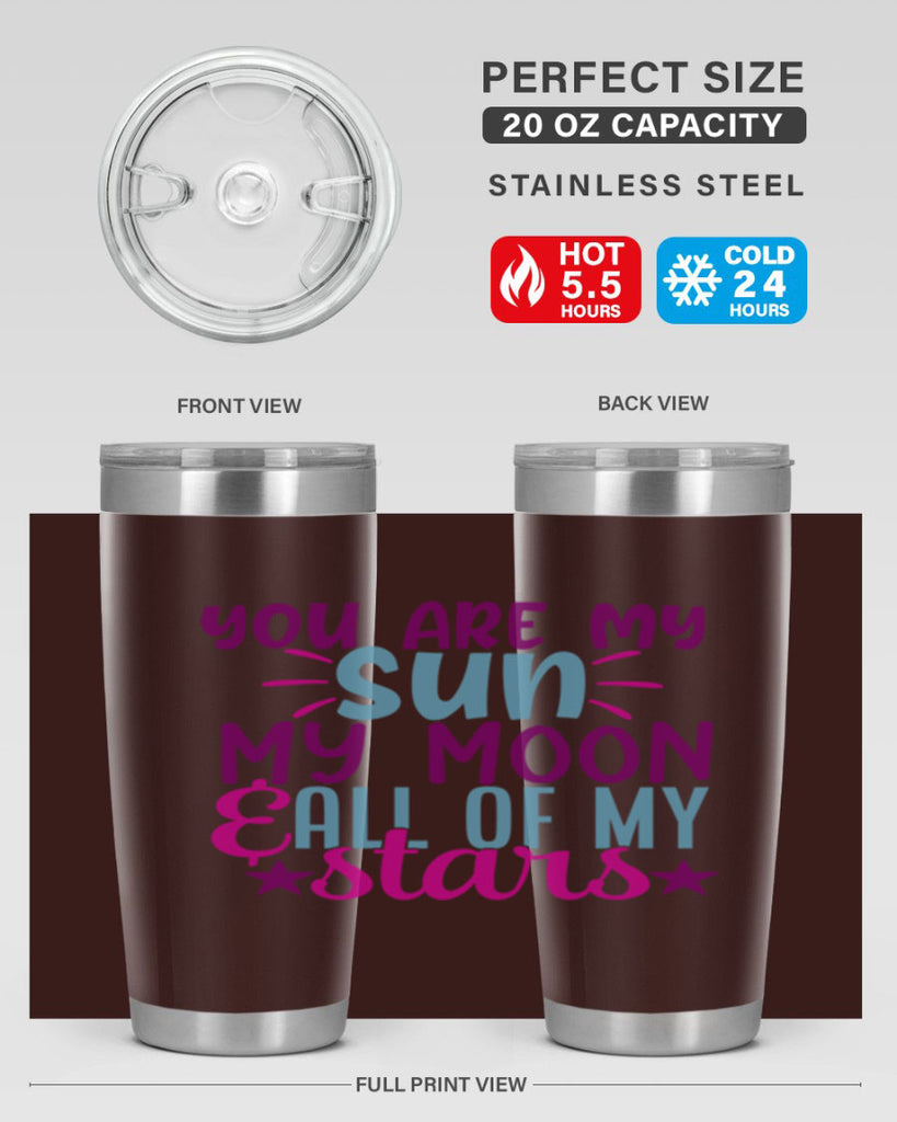 you are my sun my moon all of my stars 5#- family- Tumbler