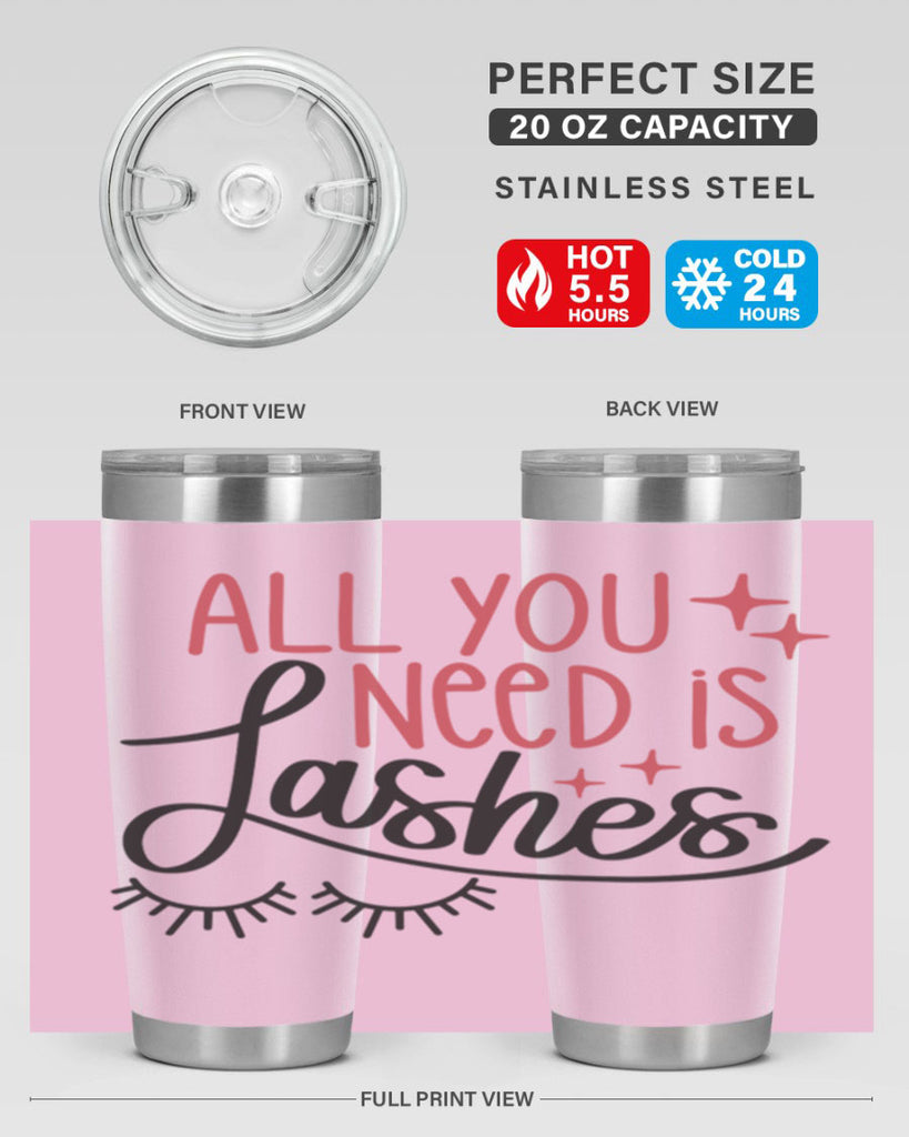 All You Need Is Lashes Style 146#- make up- Tumbler
