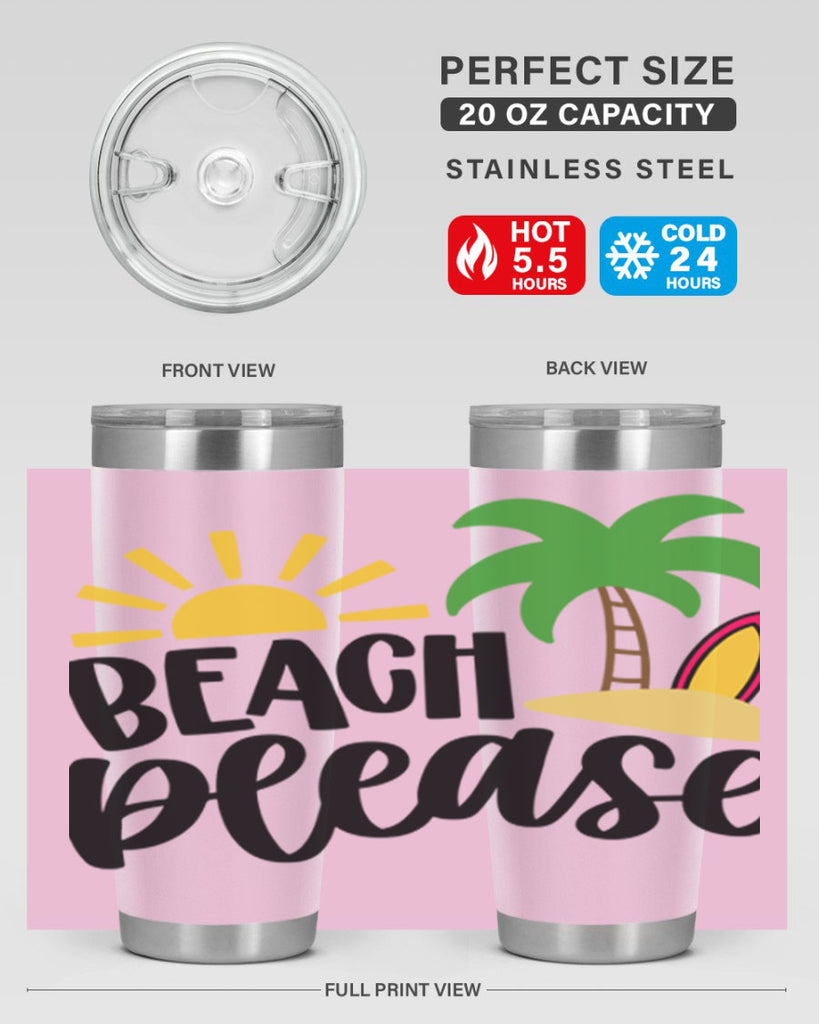 Beach Please Style 51#- summer- Tumbler