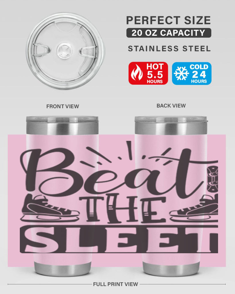 Beat the sleet 24#- winter- Tumbler