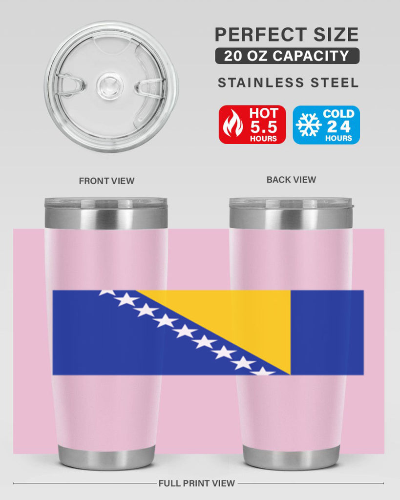 Bosnia and Herzegovina 176#- world flags- Tumbler