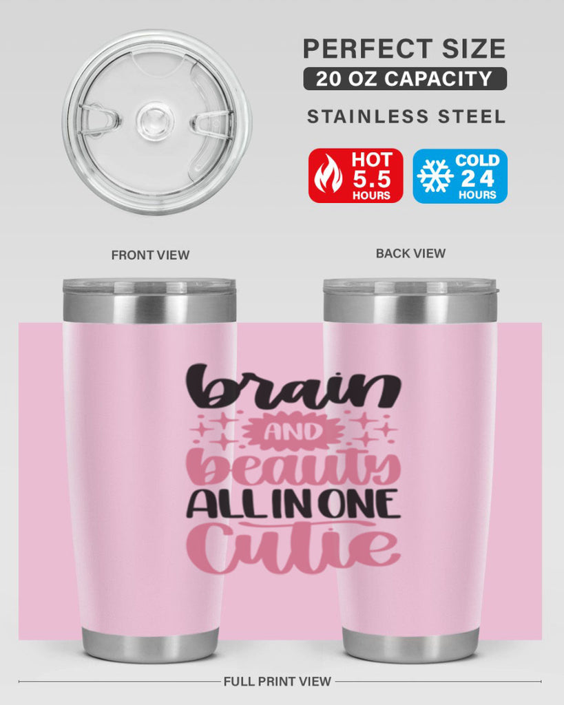 Brain And Beauty All In One Style 126#- make up- Tumbler