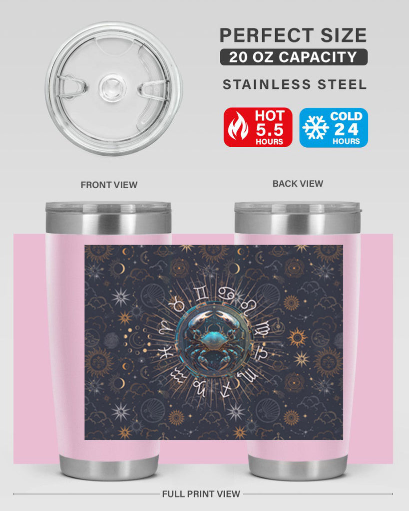 Cancer Straight 146#- zodiac- Tumbler