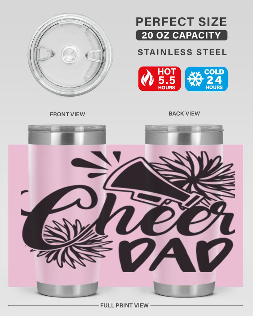 Cheer dad 1391#- cheer- Tumbler