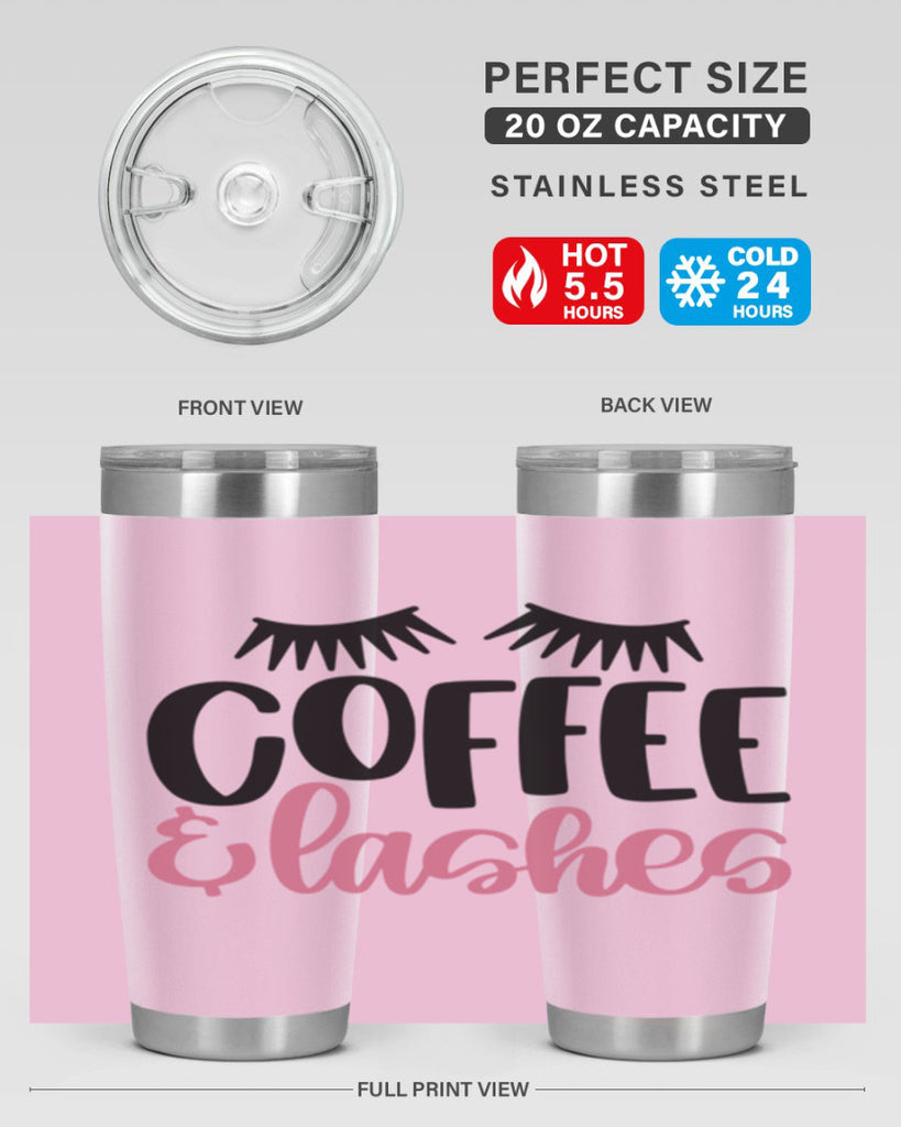 Coffee Lashes Style 110#- make up- Tumbler