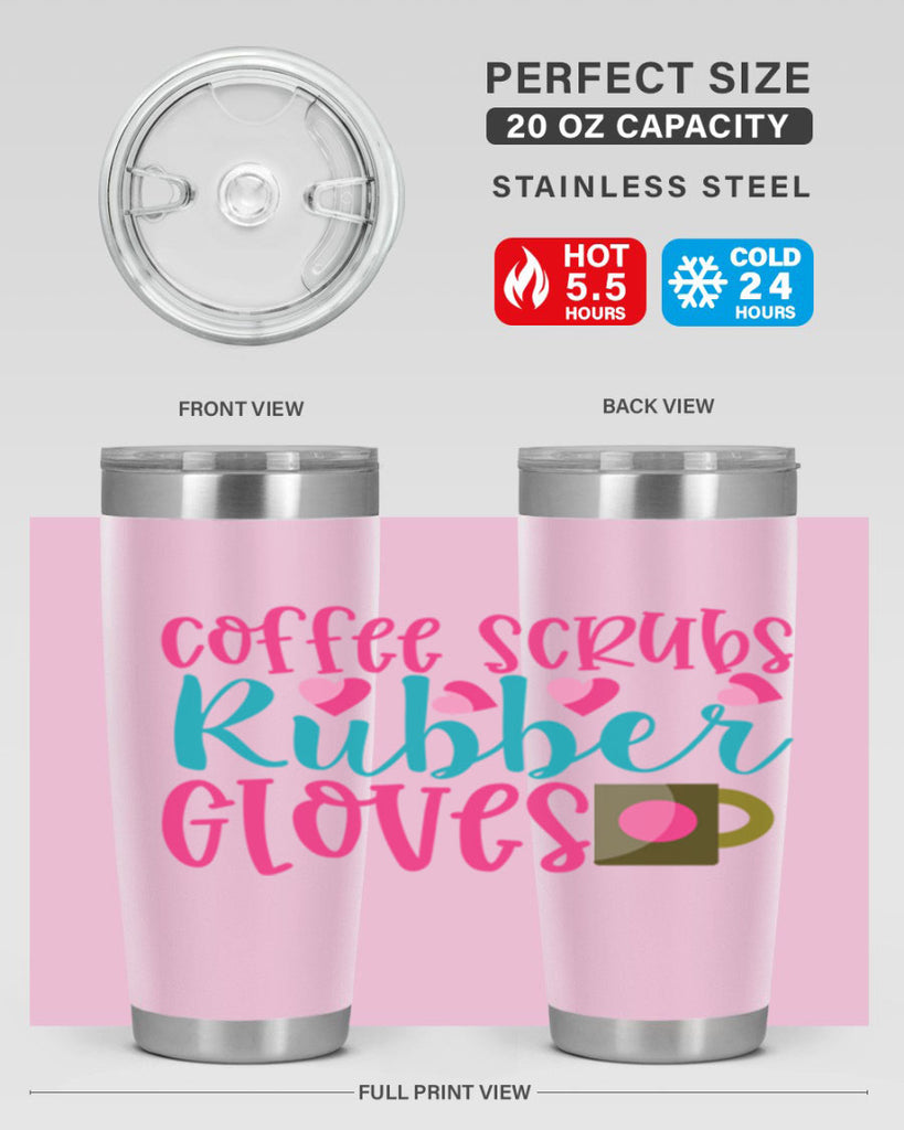 Coffee Scrubs Rubber Gloves Style Style 208#- nurse- tumbler